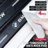 2025 New For BMW 4Pcs Car Scuff Plate Carbon Fiber Sticker Door Threshold Protector For BMW 4 Series F32 F33 F36 M4 420d 420i 42
