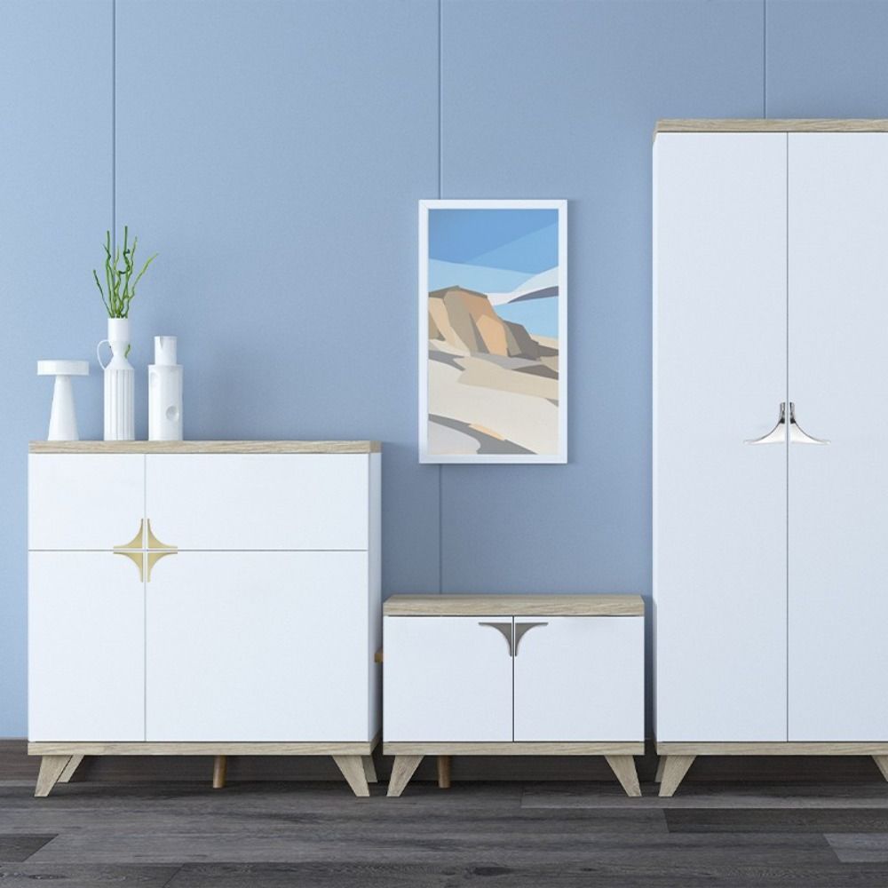 Antirust Quarter Furniture Door Knob Double Hole Cabinet Pulls Furniture Handle Cupboard