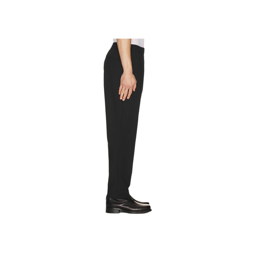 Calvin Klein Minimalist Elastic Waist Straight Leg Commuter Casual Pants Men Bottoms Space-Black 40QM611