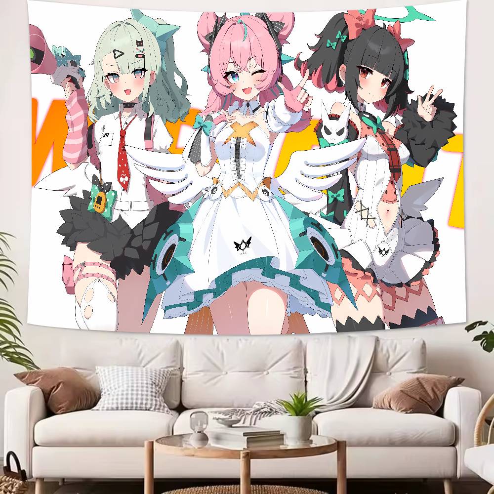 Kawaii Hot Girl Aria Sunna Tapestry Decoration Bedroom Dormitory Background Cloth Holiday Home Party Living Room Club Tapestry