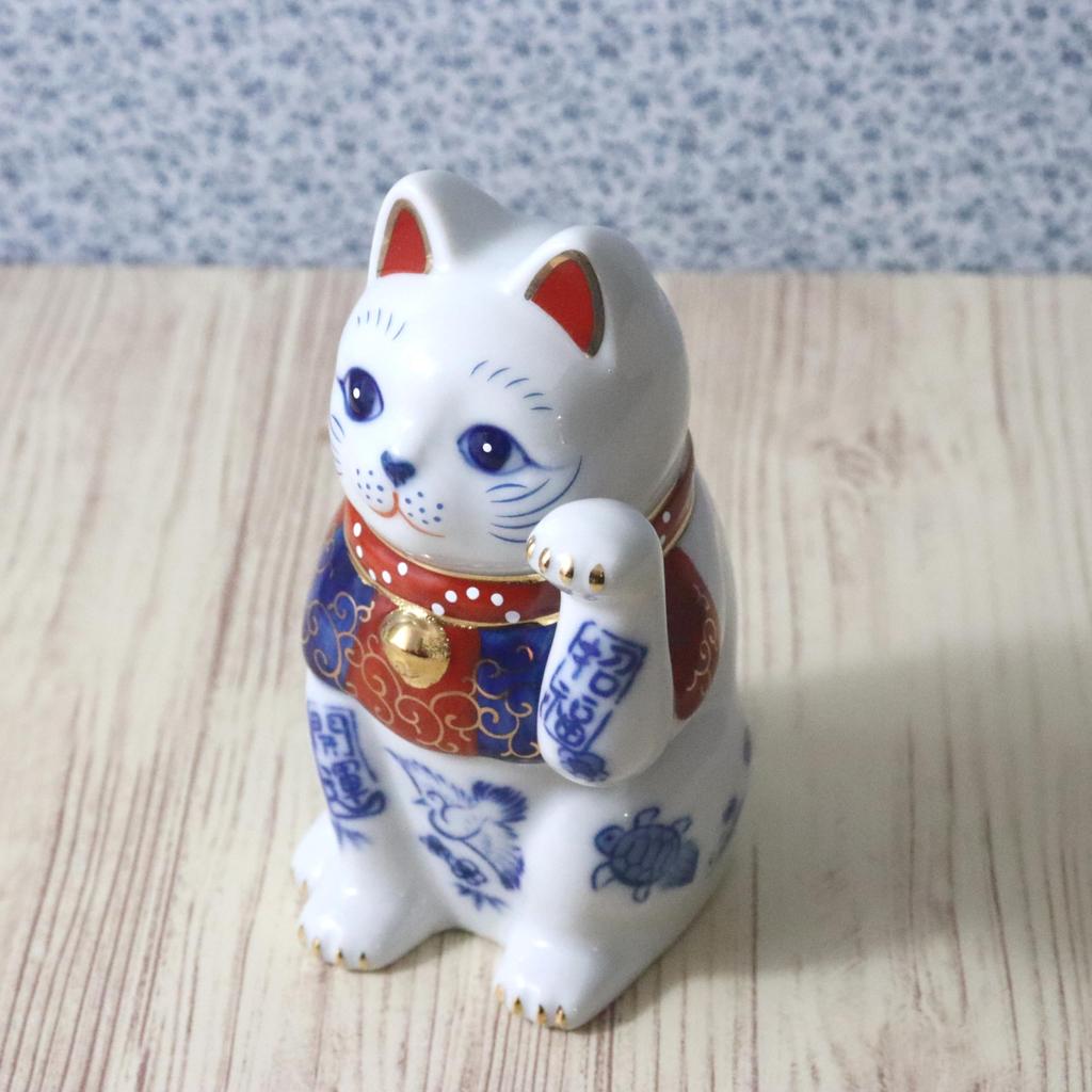 Yakushi-ugn Lyckokatt handstorlek total längd bra bra lycka lyckoklistermärke (vänster upphöjd, 3,5, 10 cm), färgad, lycka, (bra inkluderad)