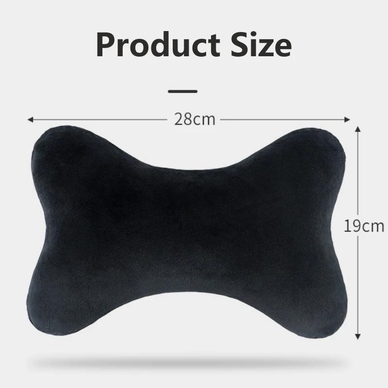 Car Neck Headrest Pillow High-resilience Memory Foam Seat Neck Pillow Breathable Velvet Head And Neck Support For Sleep Pillow
