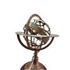 Brass Armillary Sphere World Globe On Wooden Base Maritime Nautical Celestial Decor Navigation Globe Home Decor Gift