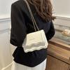Retro Women's Bag Spring New Style Bag Solid Color Simple and Fashionable Casual Chain Bag One Shoulder Crossbody Small Square Bag Trendy