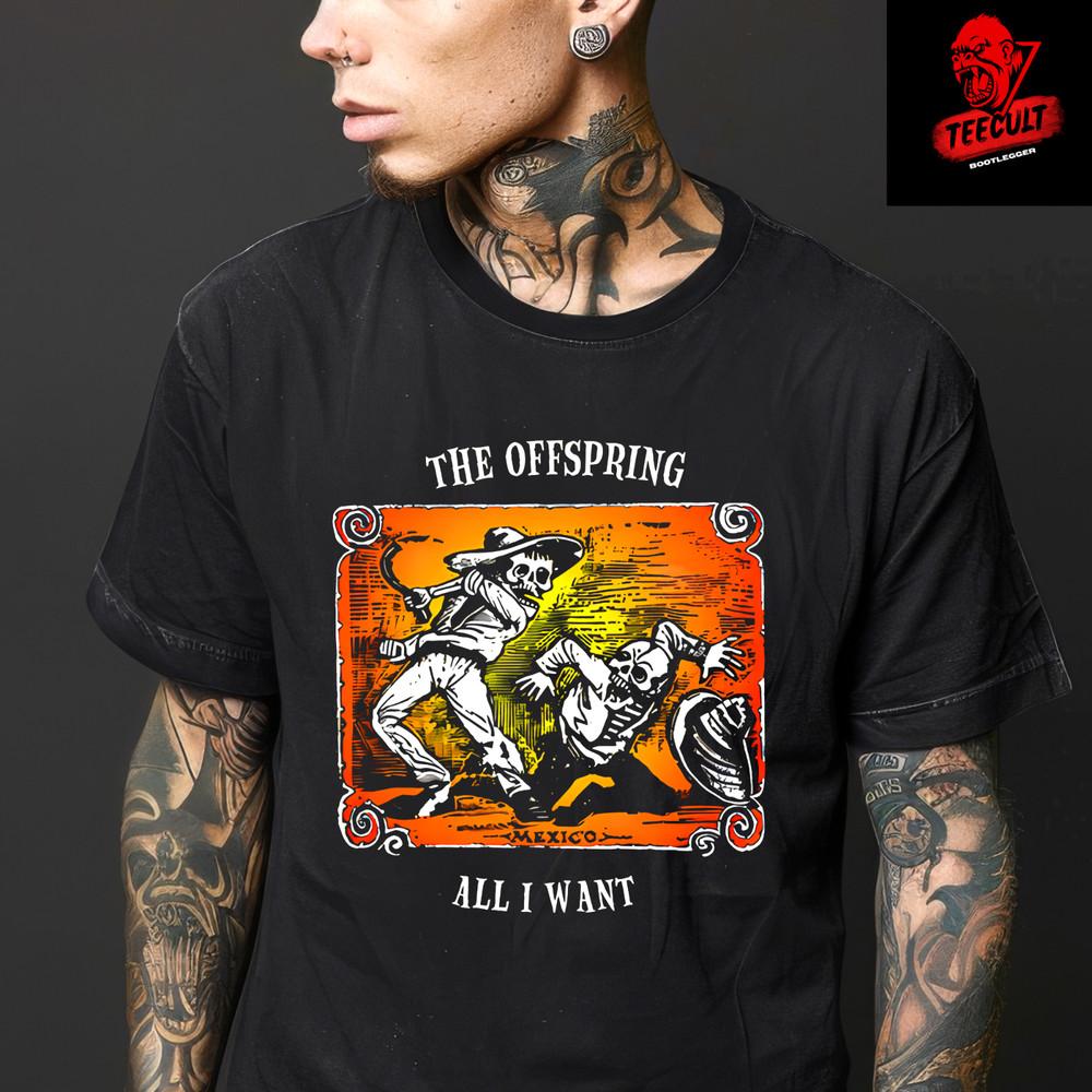 The Offspring #034;All i Want#039; Punk Rock Unisex Cotton Premium TShirt S–3XL Unisex T-Shirt XXXXL