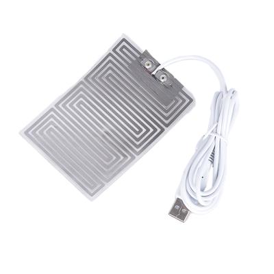 Kovová vyhřívací podložka Ohřívač rukou Vyhřívaná stélka USB vyhřívací fólie Elektrická vyhřívací podložka
