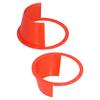 2pcs Car Speaker Waterproof Cover UltraThin Red Universal Antislip Protection Pad