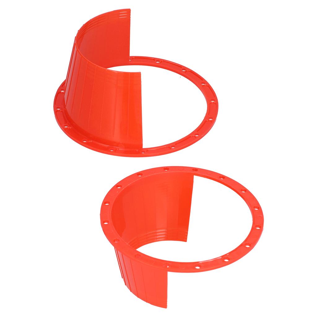 2pcs Car Speaker Waterproof Cover UltraThin Red Universal Antislip Protection Pad