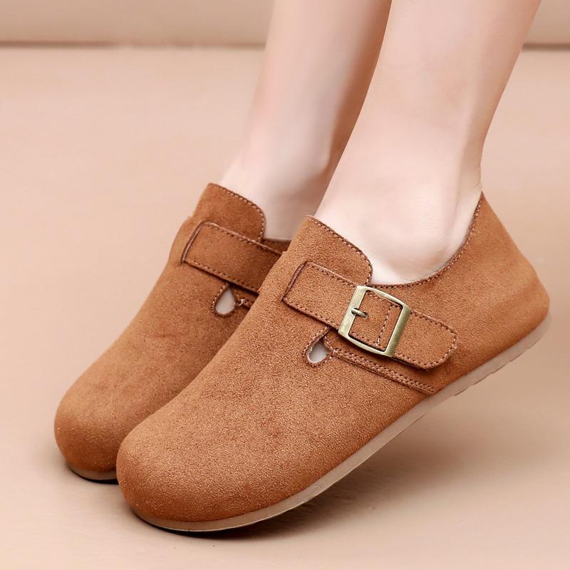 Women's Shoes Retro One Foot Stirrup Full Package Comfortable Lightweight Not Tired Feet Soft Bottom Hundred Thick Bottom Casual Shoes