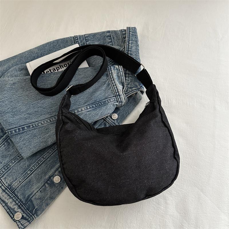 Bolso Cruzado de Lona de Moda, Bolso de Hombro Grande y Elegante para la Universidad y el Viaje Diario