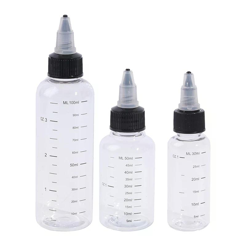 30ml-250ml Plastic PET Liquid Capacity Dropper Bottles For Pigment Ink Containers