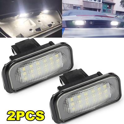 1/2PCS Car License Plate Light Car LED Canbus License Number Plate Light Assembly For Mercedes Benz C-class W203 SL CLK Class