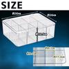 Clear trading card case with dividers, customizable, large capacity, transparent, scratch-resistant storage