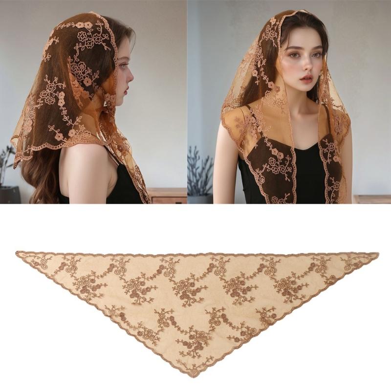Sturdy Round Head Scarf Breathable Polyester Material Machine Washable For Work Event Casual Outings