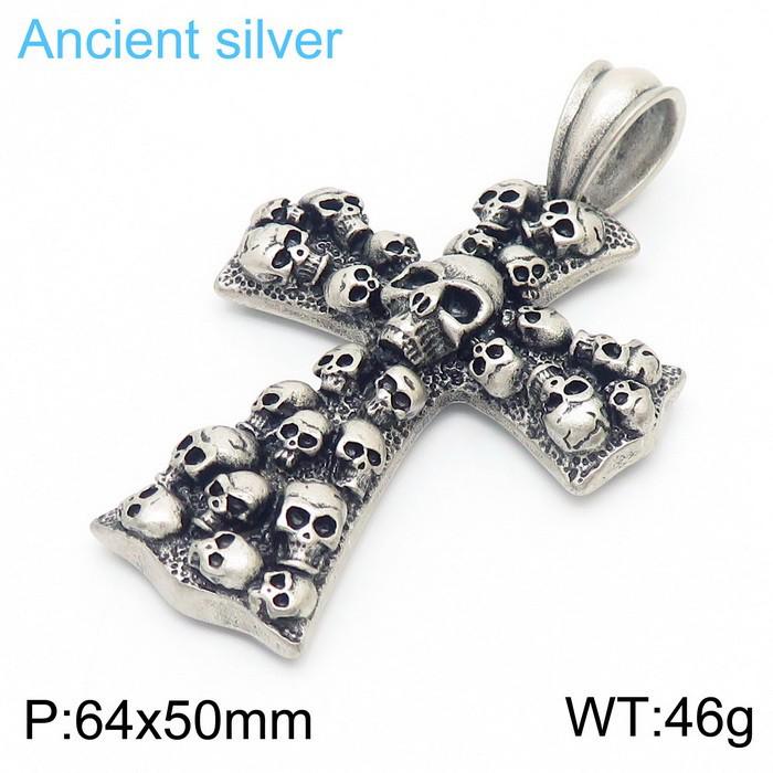 Men's Skull Head Pendant Necklace: European Punk Street Fashion
