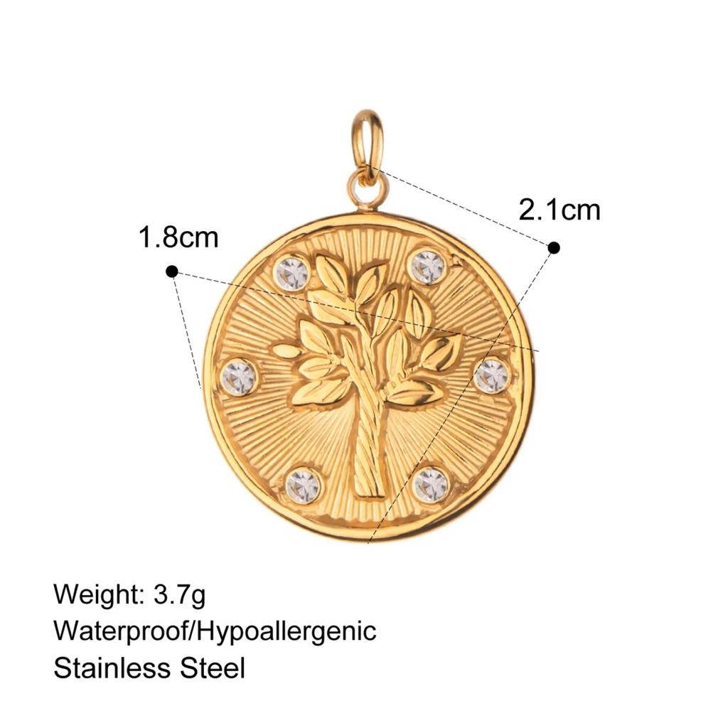 Hot Selling Summer Style Diy Pendant Waterproof 18k Gold Plated Stainless Steel Fashion Charms for Jewelry Making