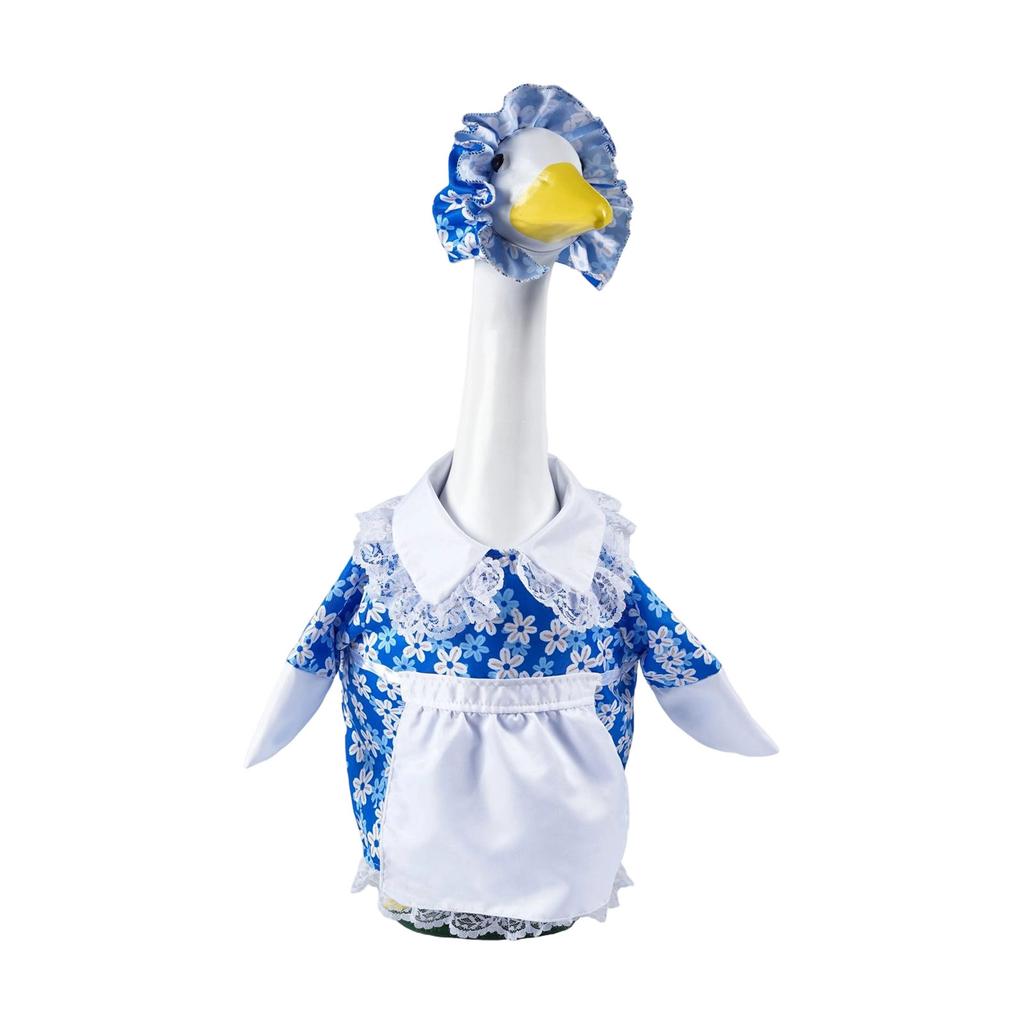 Lovely Spring Geese Dress 23inch Geese Statue Outfit For Porch Decoration Cartoon Easter Celebration Accessory