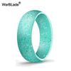 WarBLade 5.7mm Anelli in Silicone Alimentare FDA per Donne Matrimonio Elastici in Gomma Anello Dita in Silicone Flessibile Ipoallergenico