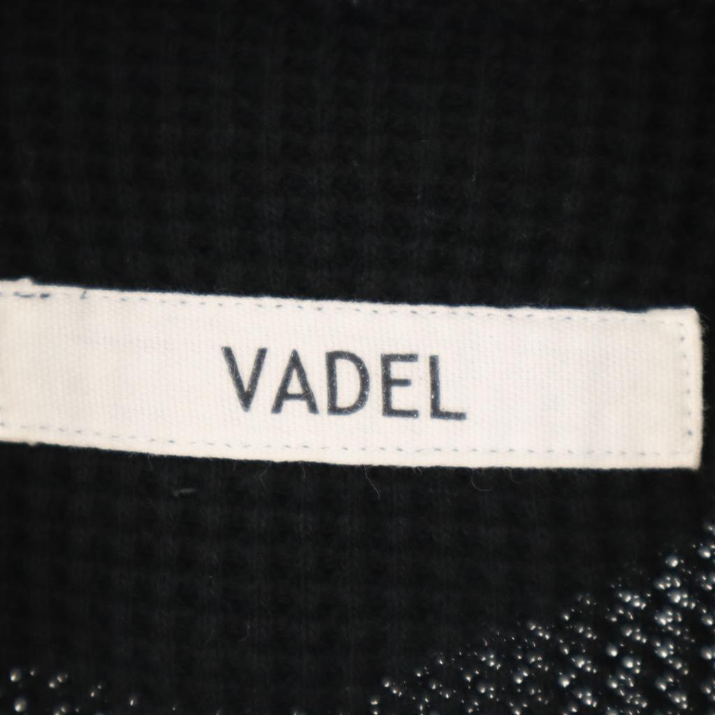 VADEL Made In Japan Long Sleeve Zip-up Hoodie Knit 48 Black Men's Used