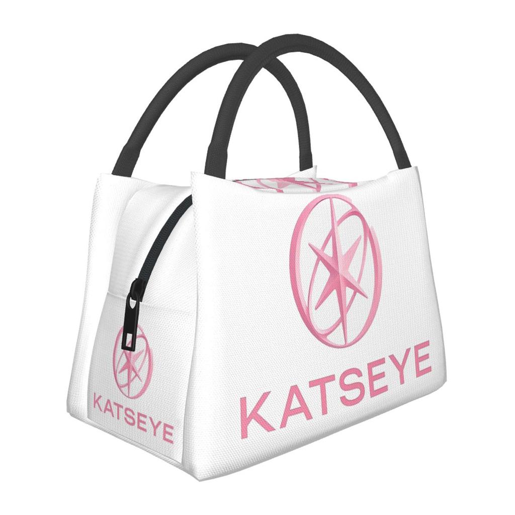 KATEYE Kpop Group Insulated Lunch Bag for School Picnic Storage Food Boxes Leakproof Container Cooler Thermal Lunch Box Tote