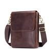 Men's Single-shoulder Bag Made of Cowhide and Men's Crossbody Bag Made of Genuine Leather
