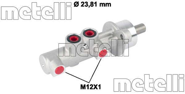 Metelli Brake Master Cylinder 05-0788 Rozmiar 05