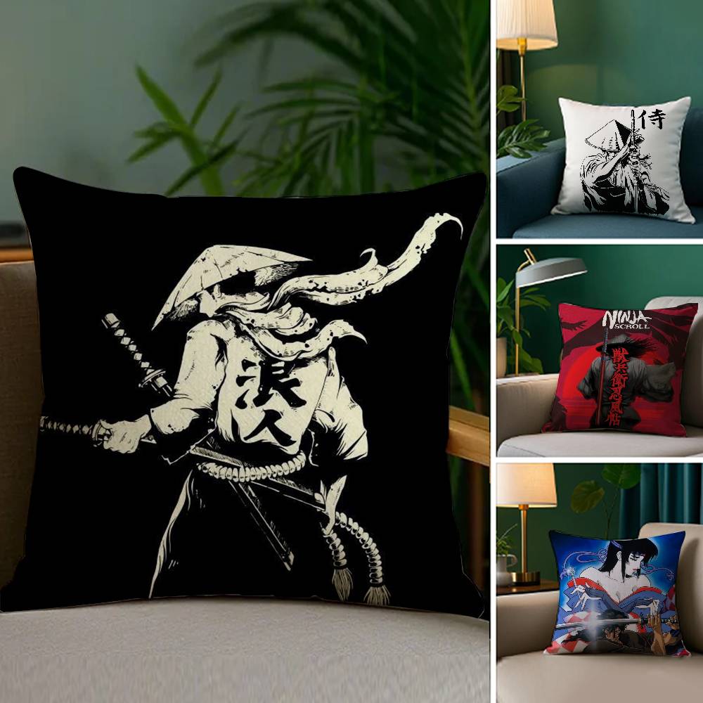 Hot NNinja SScroll Game Pillow Case Plush Fabric Soft Double Sided Print Sofa Cushion Cover Throw Pillow Covers