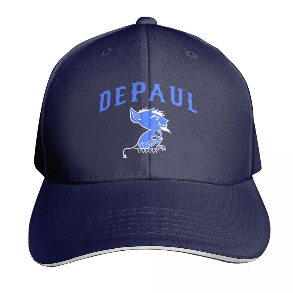 DePaul Retro Vintage Mascot Design Baseball Cap Winter Hats for Unisex Tea Hat Sailor Cap for Unisex Hats On Offer Women Unisexs