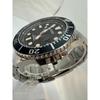 Used Solar watch/analog/stainless steel/BLK/SLV/SS/V157-0BT0
