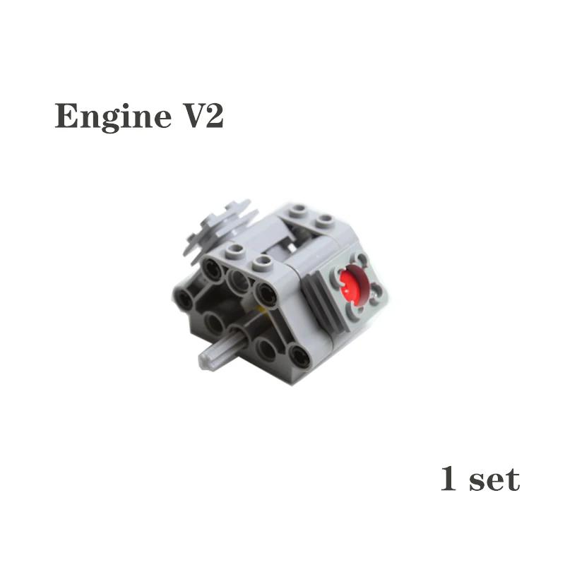 Technical Parts Kit V2 V4 V6 V8 V10 V12 V14 Engine Cylinder Building Blocks Bricks Model for High-tech Cars DIY Educational Toys
