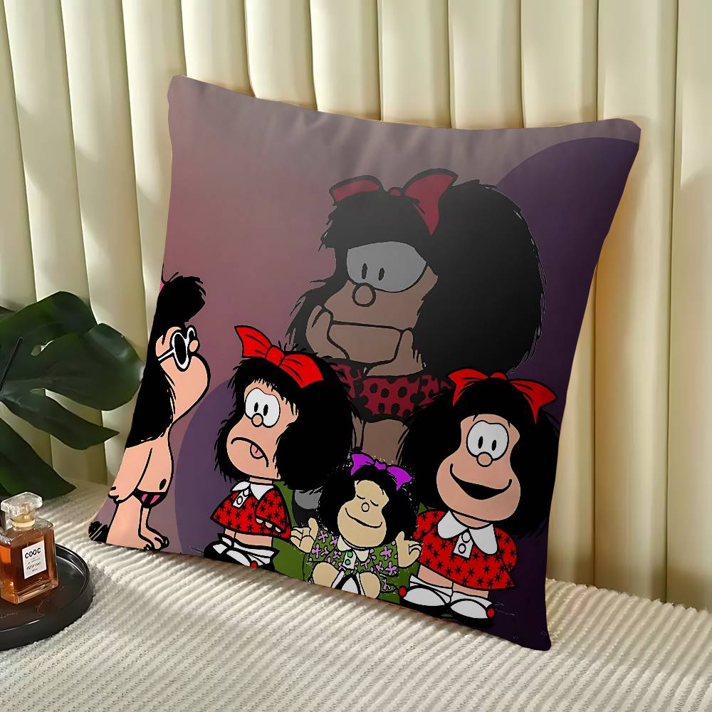

Mafalda Pillow Cover Design Cushion Cover Decor Holiday Decorati 16x16Inch