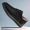 Fashion Men Oxfords Leather Shoes Lace Up British Style Mens Casual Shoes Brand Summer Punching Leather Breathable Moccasins Size 36-48