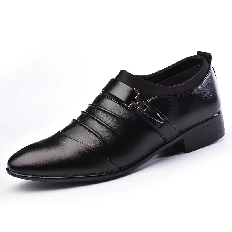 Spring Autumn Men's Classic Dress Shoes Oxfords Leather Shoes for Men Business Casual Loafers Quality Plus Size Men Wedding Formal Shoes