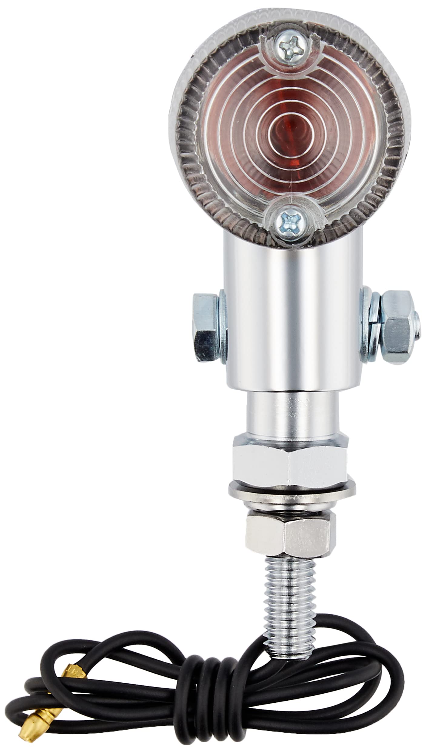 

Kitaco 830-2777000 Round Mini Turn Signal Kit, Bang Bang 200, Plated Body/Clear Lens