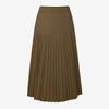 ZANZEA Women Casual Elastic Waist Solid Color Pleated Midi Skirts