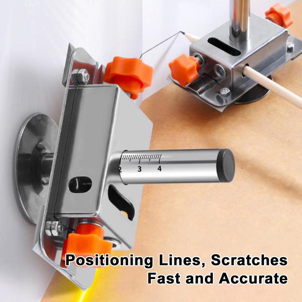 Holz-Anreißwerkzeug 7cm Verstellung Multifunktions-Parallellinien-Zeichenwerkzeug Holzbearbeitung Linienmarkierer