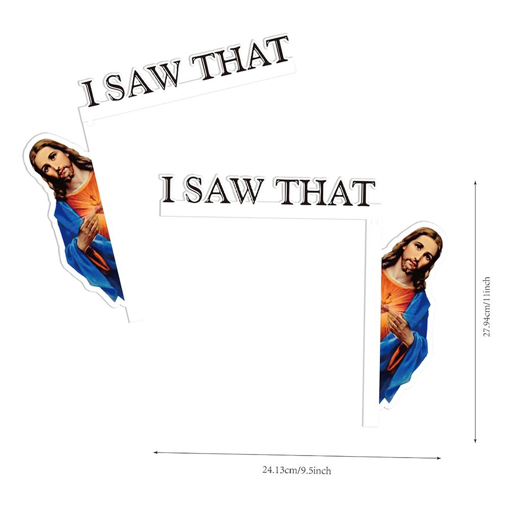 Jesus I Saw That Door Hanger Hand Painted Frame Corner Decoration For Indoor Outdoor
