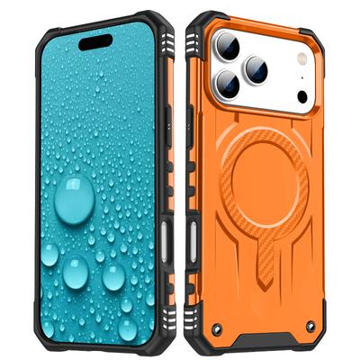 Magsafe Magnetic Luxury Solid Color Soft TPU+Hard PC Armor Phone Case For iPhone 17 Pro Max Air 15 16 Pro Max Bumper Back Cover