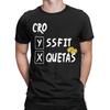CRO SSFIT QUETAS T Shirts Men's  Cotton Hipster T-Shirt Round Collar  Tees Short Sleeve Tops Birthday Gift