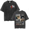 Alvaro Diaz Sayonara Album Vintage Washed T Shirts Mens Clothing Hip Hop Oversized Short Sleeve Tshirt Casual Cotton Tshirts
