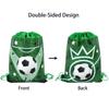 1-20Pcs Football Theme Gift Bags Non-woven Soccer Drawstring Goodie Bag Backpack Kids Sport Birthday Party Favors Decor Supplies
