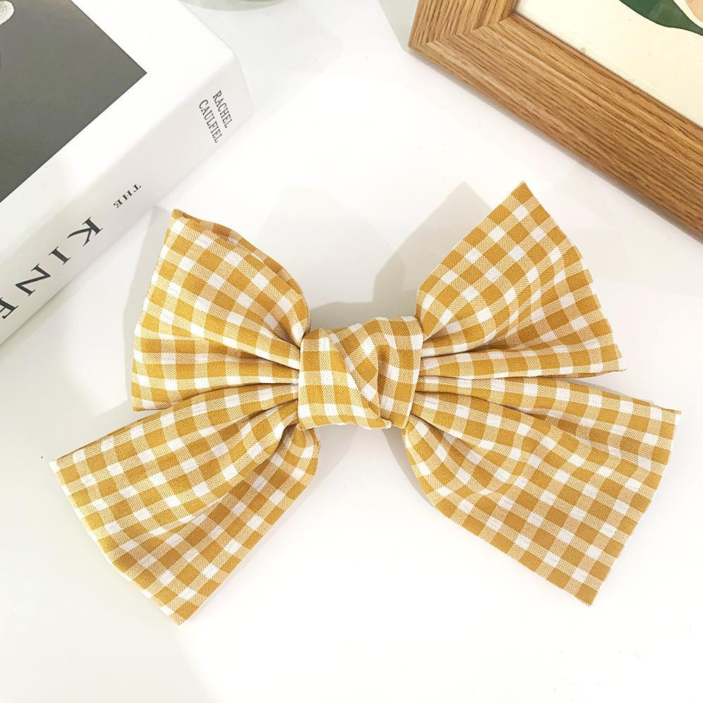 Bow hairpin ribbon hair accessories Korean temperament hair girl top clip headdress.