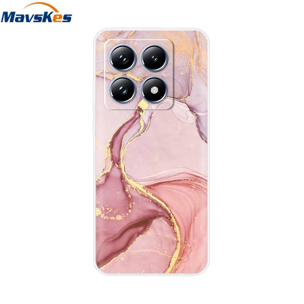For Xiaomi 14T 5G Case Cute Soft Transparent TPU Painted Silicone Cover For Xiaomi 14T Pro 5G 2024 Mi14T Phone Cases Coque Funda