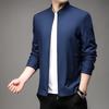 Spring Youth Jacket Men's Jacket Business Casual Jacket New Men's Solid Color Crew Neck Top