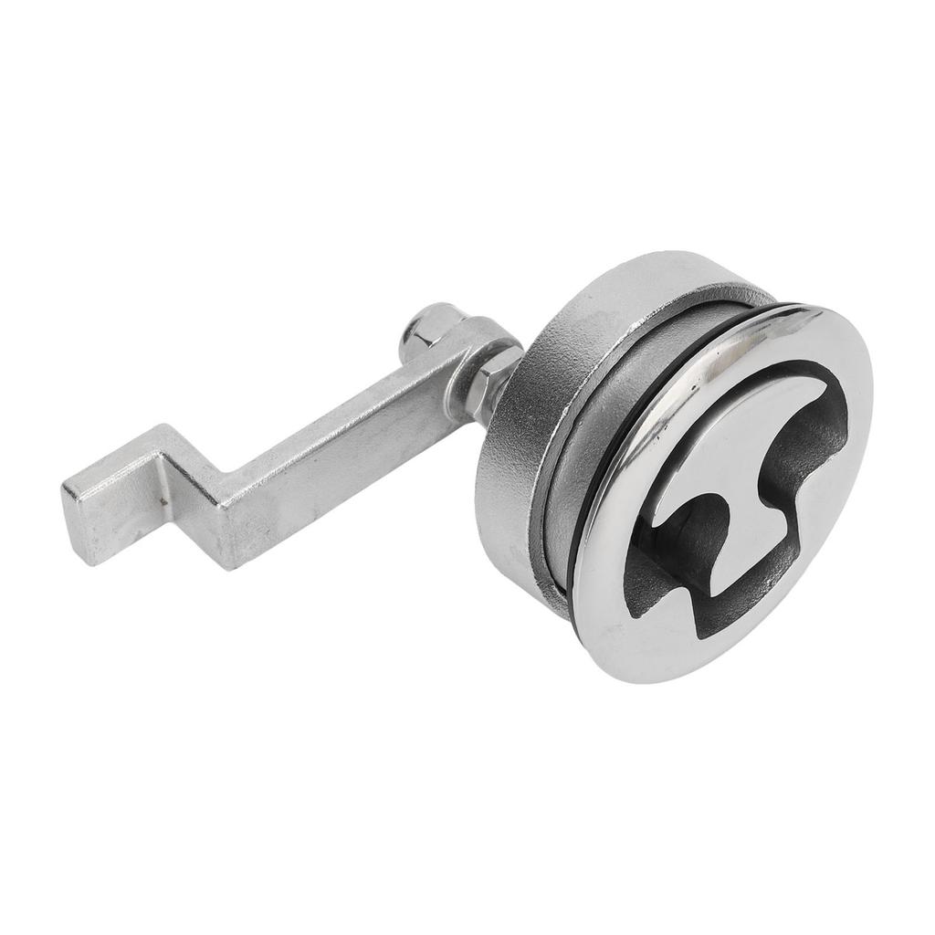 Boat Floor Handle Lock Marine Hatch Latch Flush Mounted Stainless Steel Mirror Polished for Ship Cabinet Drawers
