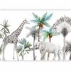 Wallpaper - Jungle Animals Wallpaper For Children's Room In Cartoon Style