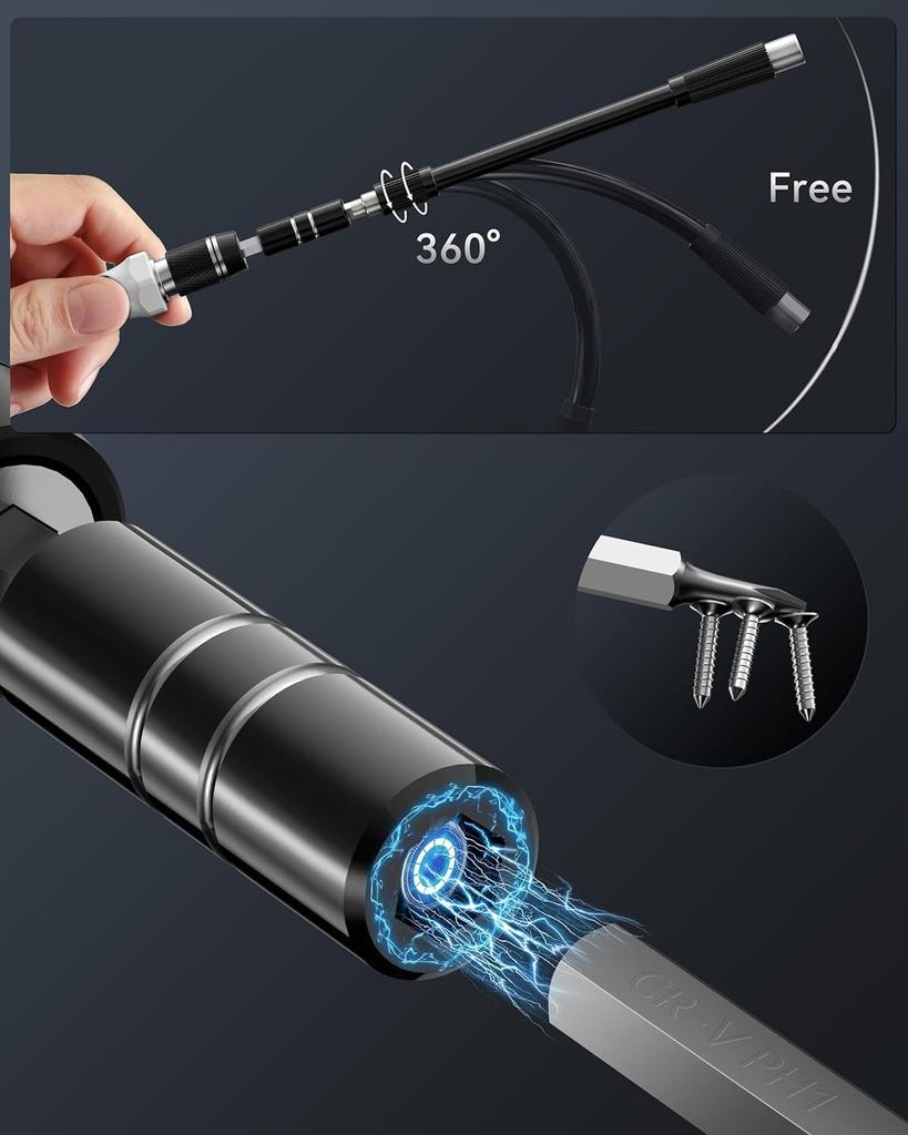 132 w 1 Zestaw Wkrętaków Precyzyjnych Wielofunkcyjne Ręczne Narzędzie Naprawcze z 108 Magnetycznymi Bitami do Wkrętarki do iPhone'a Aparatu Zegarka Laptopa