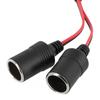 Car Cigarette Lighter 12V 24V Splitter Adapter W/ on Off Switch 1 Male To 2 Female Sockets Y Splitter Car Accessories 10cm