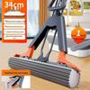 2025 New Foldable Cotton Mop: Hands-Free, Lazy Water Squeeze, Absorbent for Living Room Floors