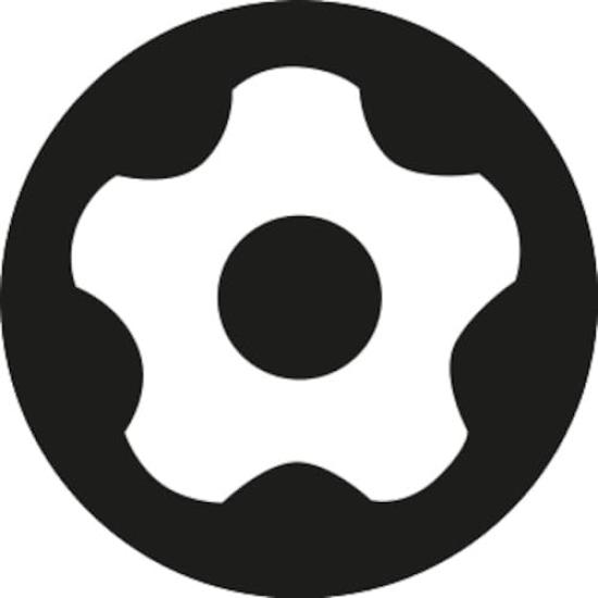 WERA Torx Plus Screwdriver 10IPR 89mm Overall 134657 Tamper-Proof Bit, 6.35mm Drive, Tip, Length,